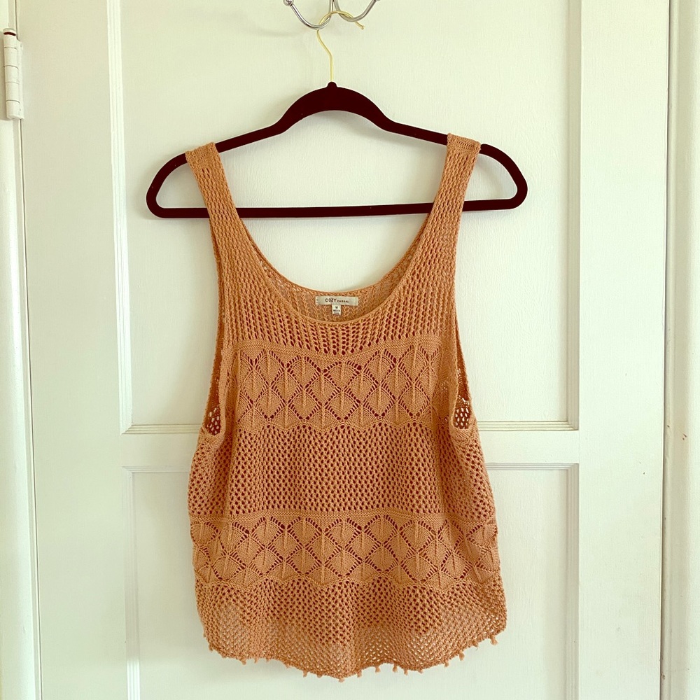 Knit Tank Top - Pink